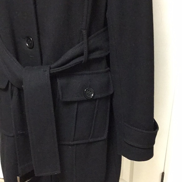 Kenneth Cole Black Belted Trench Coat - Picture 2 of 12